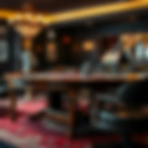 Elegant Wooden Poker Table Elegant wooden poker table showcasing premium craftsmanship