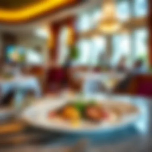 Gourmet Culinary Experience at Resort World A beautifully plated gourmet dish at a Resort World restaurant