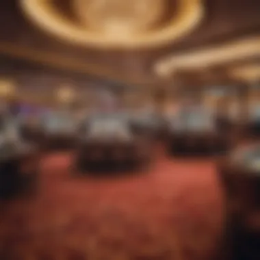 Interior view of a bustling casino floor