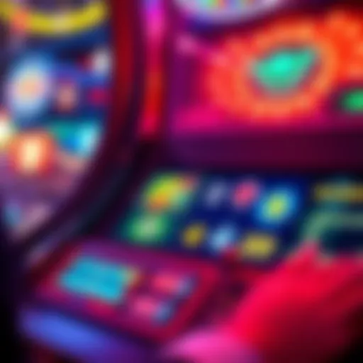 A vibrant display of the rocket ship gambling game interface showcasing its dynamic elements.