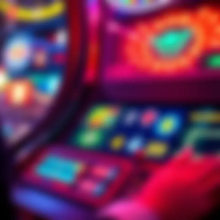 A vibrant display of the rocket ship gambling game interface showcasing its dynamic elements.