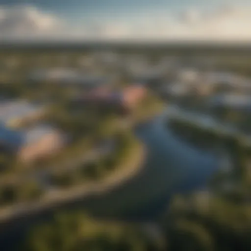 Aerial view of the Seminole Reservation showcasing lush landscapes and casino facilities