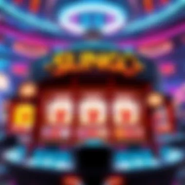 The Future of Slingo: Innovations Ahead A futuristic concept art depicting the potential future of Slingo in the online gambling landscape.