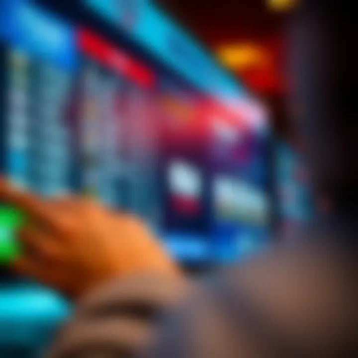 Online Sportsbook Payment Interface User screen with sportsbook and Venmo payment option