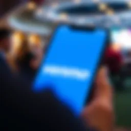 Venmo logo on smartphone screen