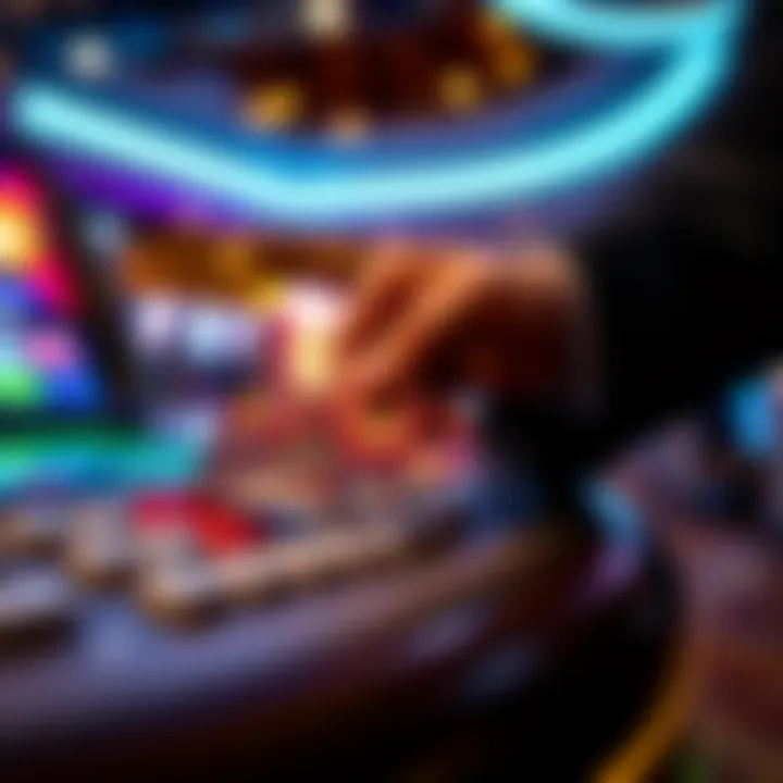 Rewards Card in Action Close-up of a rewards card being scanned at a casino counter