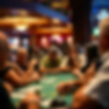 Local Community Engaged in Discussion Community gathering discussing the new casino's impact