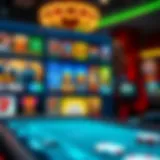 Diverse Game Offerings in Online Casinos A digital interface showcasing a variety of online casino games.