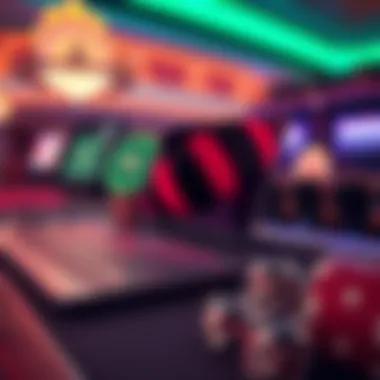 An infographic representing the evolution of online gambling technology.