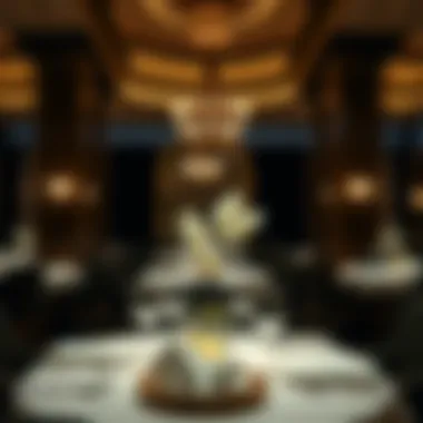 Elegant Dining at The Palm Elegant dining setup at The Palm