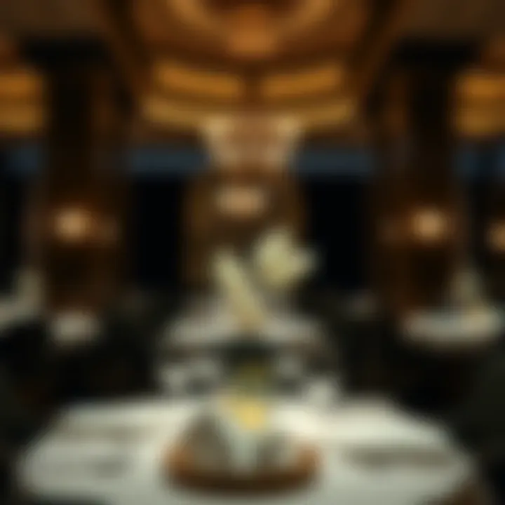 Elegant Dining at The Palm Elegant dining setup at The Palm