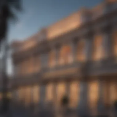 Exterior view of Caesars Palace showcasing its Roman architecture