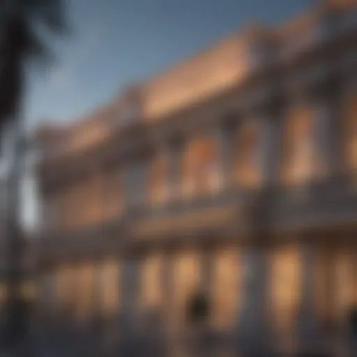 Exterior view of Caesars Palace showcasing its Roman architecture