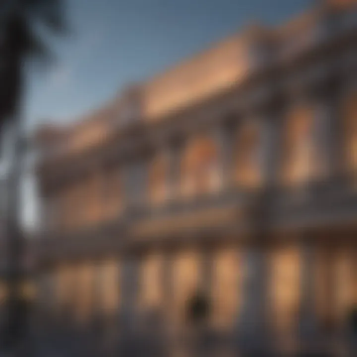 Exterior view of Caesars Palace showcasing its Roman architecture