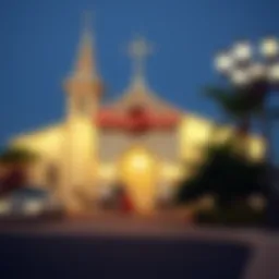 Exterior view of the iconic wedding chapel from The Hangover