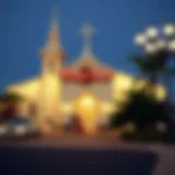 Iconic Wedding Chapel Exterior Exterior view of the iconic wedding chapel from The Hangover