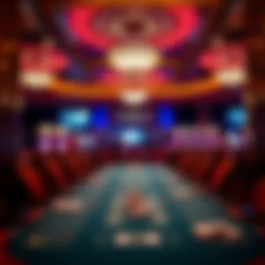 The Allure of High-Stakes Gaming Luxurious casino interior showcasing high-stakes gaming tables