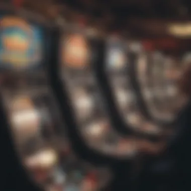 A strategic gameplay session at a slot machine